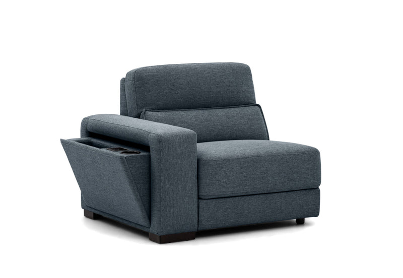 ELISEO FABRIC 2 Seater Sofa with Square Console