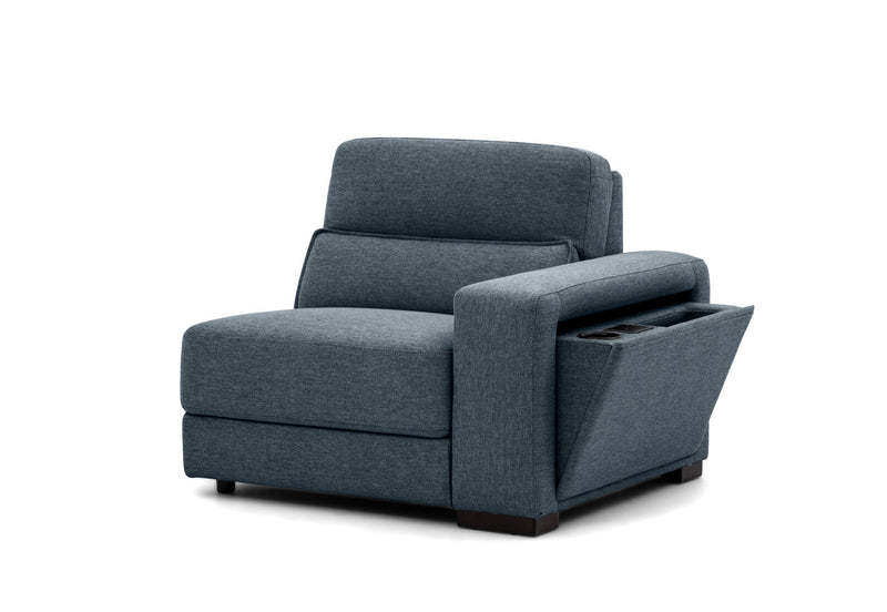 ELISEO FABRIC 2 Seater Sofa with Square Console