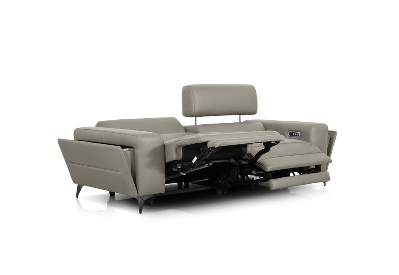 SINATRA LEATHER 3 Seater with 2 Inbuilt Electric Recliners