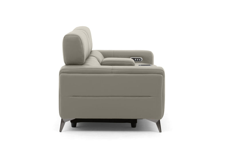 SINATRA LEATHER Media 3 Seater with 2 Inbuilt Electric Recliners