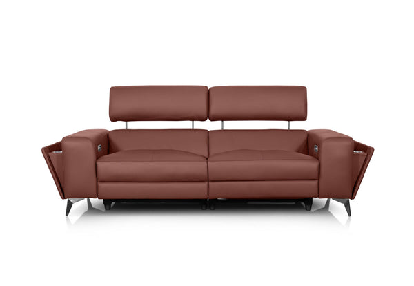 SINATRA LEATHER 3 Seater with 2 Inbuilt Electric Recliner