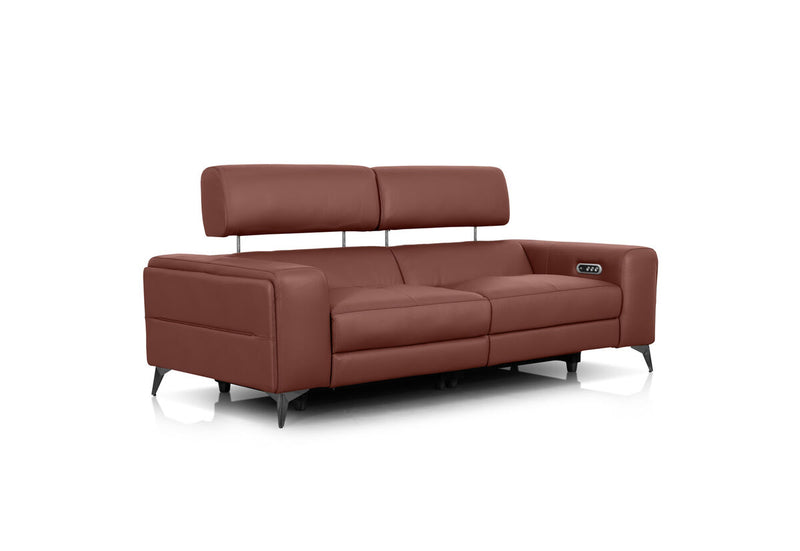 SINATRA LEATHER 3 Seater with 2 Inbuilt Electric Recliner