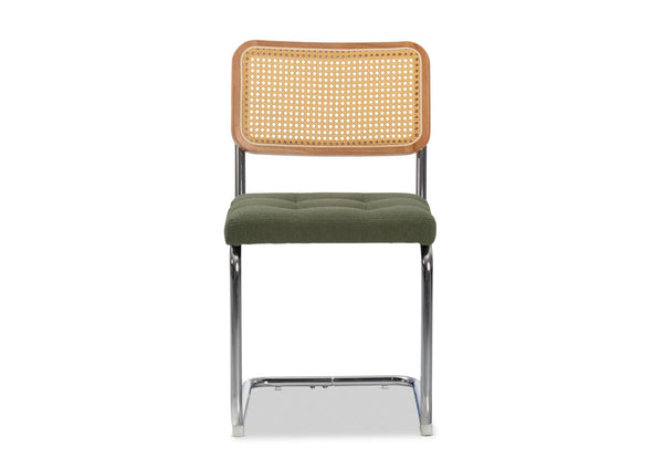 ELANE Green Set of 2 Dining Chairs