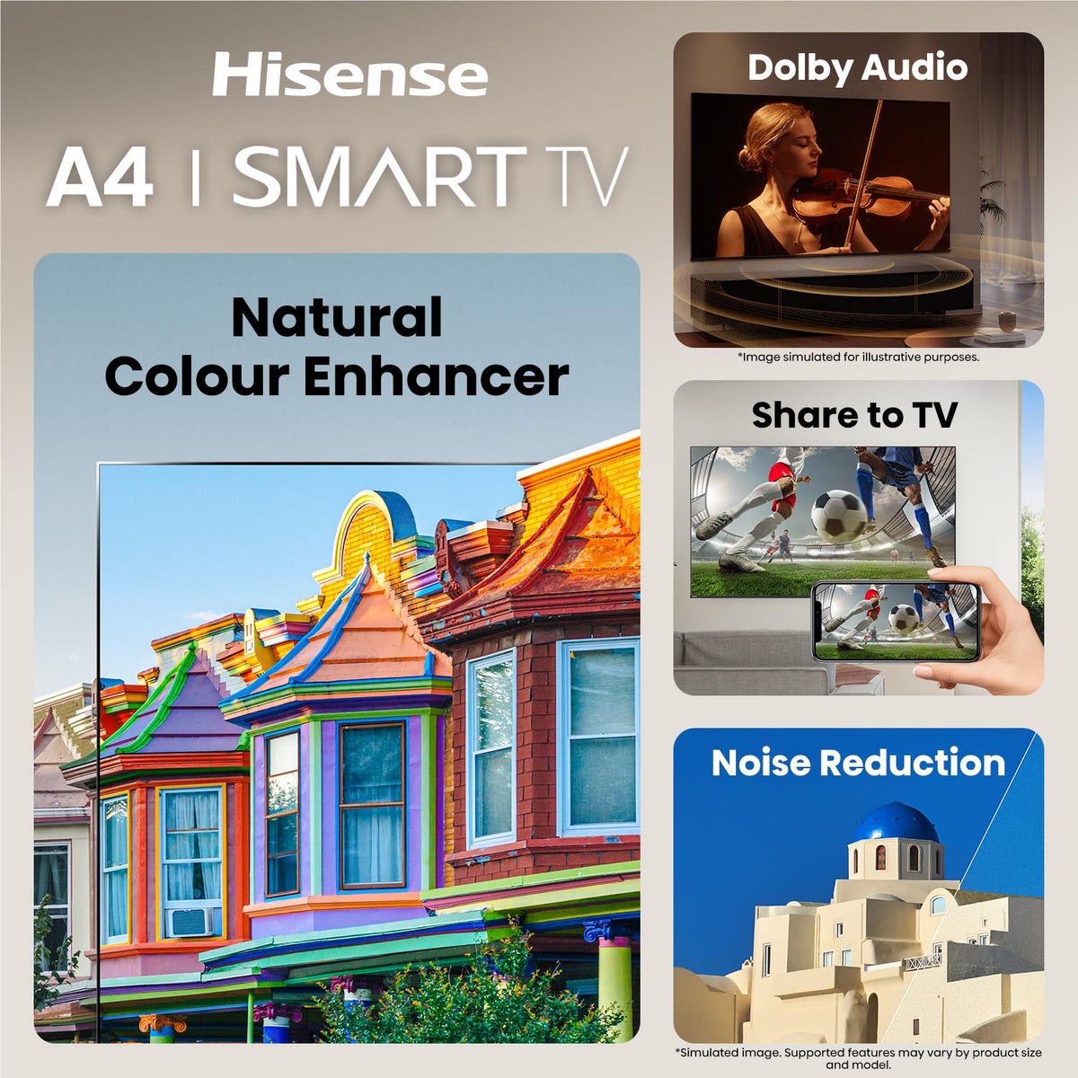 Hisense 32" A4SAU HD Smart TV 2026