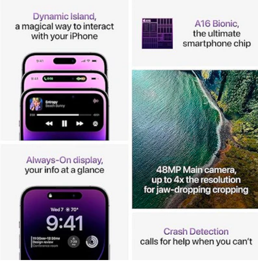 iPhone 14 Pro Max 128GB Black (Renewed) - Layaway AU