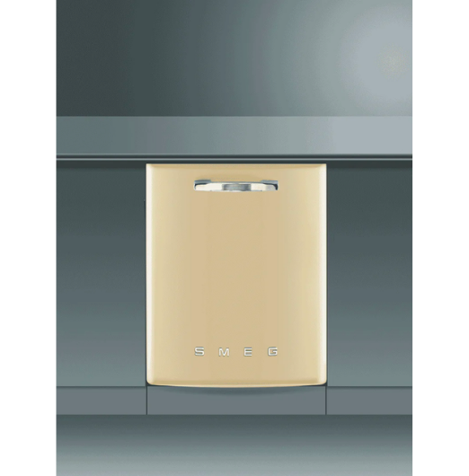 Smeg PF 60cm Inbuilt Retro Dishwasher Cream