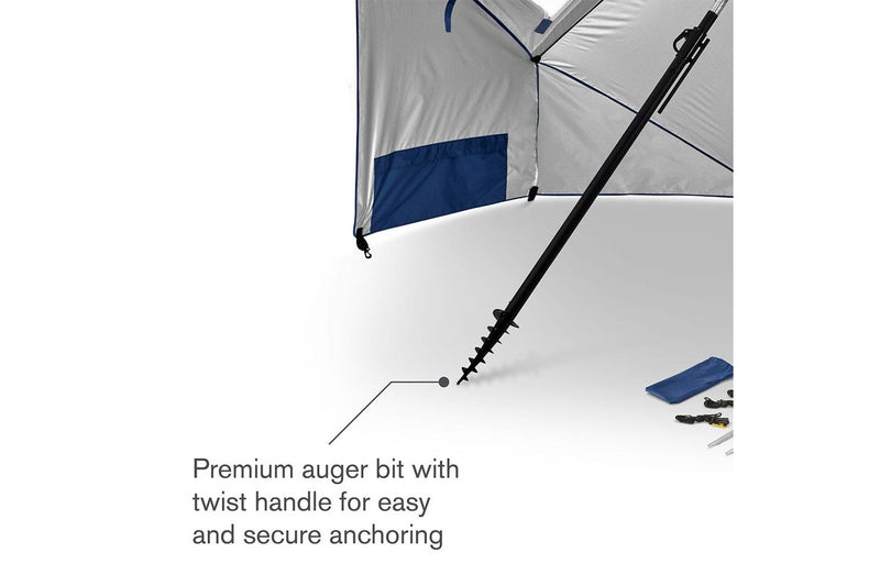 Sport-Brella Premiere UPF50+ Sun Protection Umbrella w/ Side Panels/Storage Blue