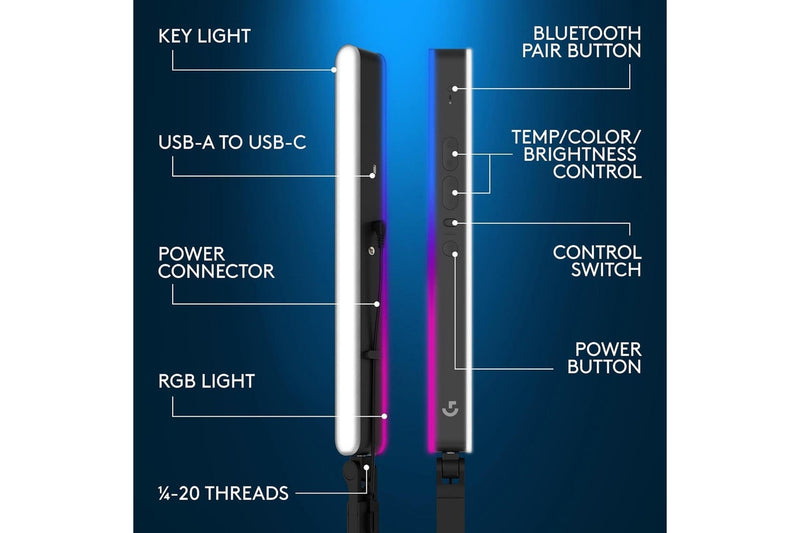 Logitech G Litra Beam LX Dual-Sided RGB Streaming