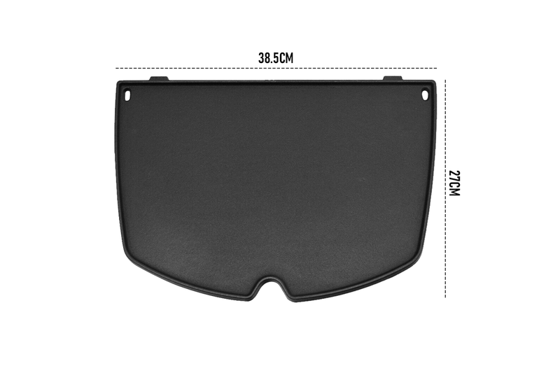 Cast Iron BBQ Half Griddle Plate Replacement Part For Weber Q models Q200 Q220 Q240 Q260 Q2000 Q2200 Q2400 Series Grills Non-stick Cooking Pan 38.5x27cm