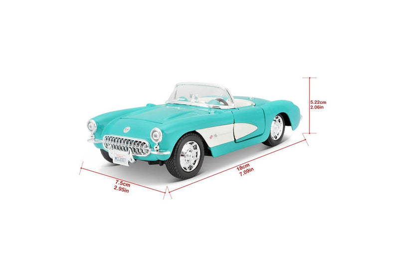 Maisto 1:24 Scale 1957 Chevrolet Corvette Model Car Kids Childrens Toy 3y+