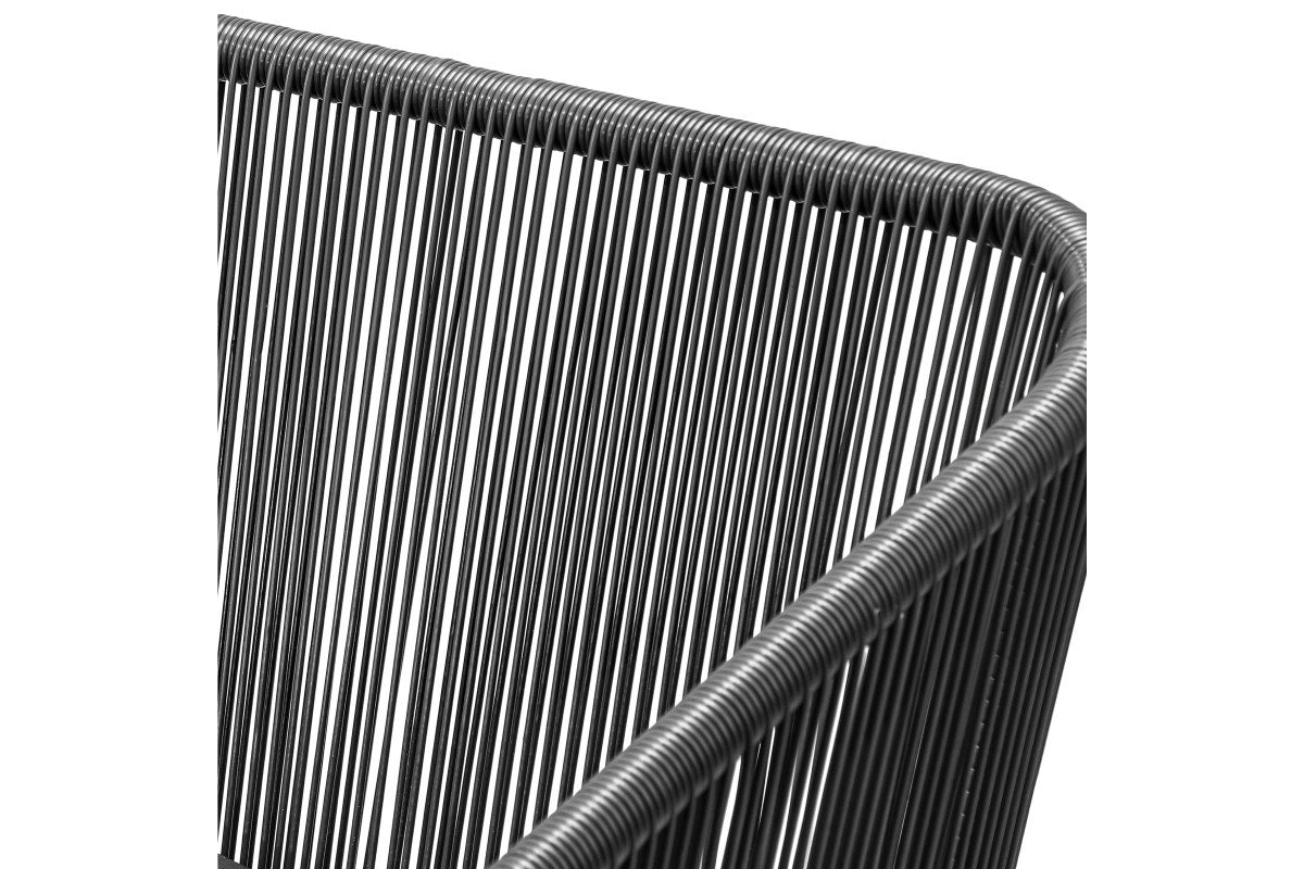 Livsip 5PCS Outdoor Dining Set Furniture Black Table