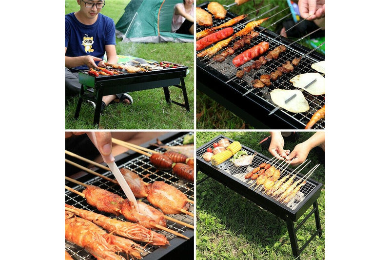 Foldable Portable BBQ Charcoal Grill Barbecue Hibachi Picnic Hiking Party Festival Camping