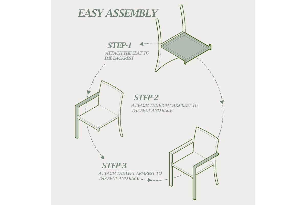 Groverdi 2ps Rattan Outdoor Dining Chairs w/Cushion Armrests Steel Frame, Wood