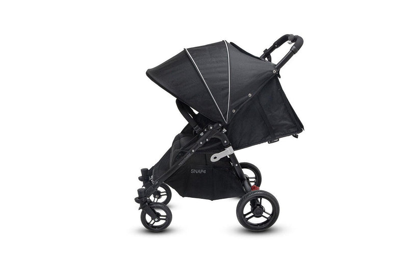 Valco Baby Snap 4 Black Pram Stroller Foldable Recline for Baby Infant Toddler