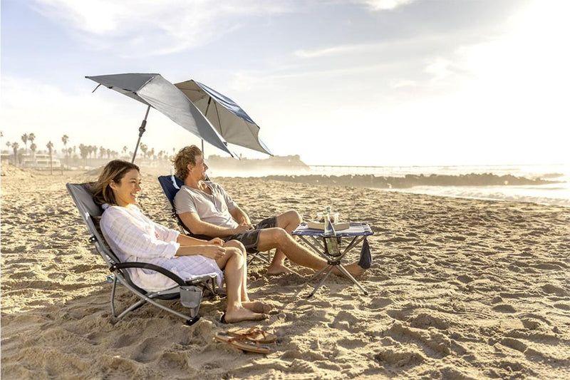 Sport-Brella Adjustable Beach Chair Outdoor Seating w UPF50+ Shade Umbrella