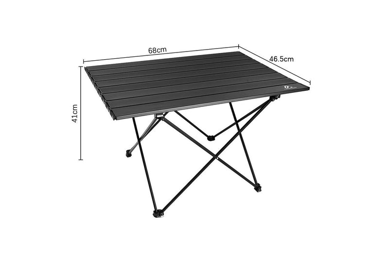 Hyperanger Portable Aluminum Alloy Camping Folding Picnic Table Camping Tables