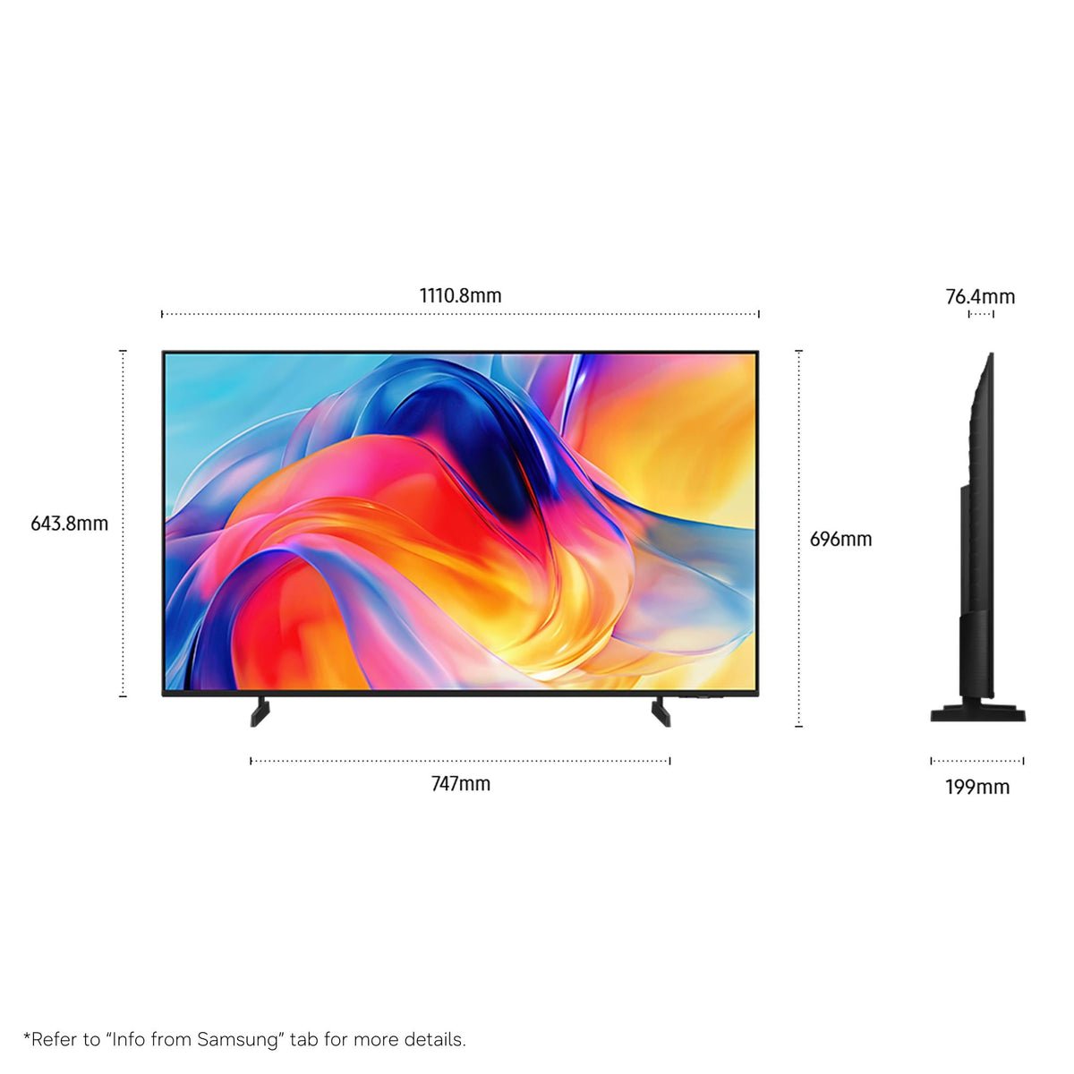 Samsung 55" M70H Mini LED 4K Smart AI TV 2026 — view 2