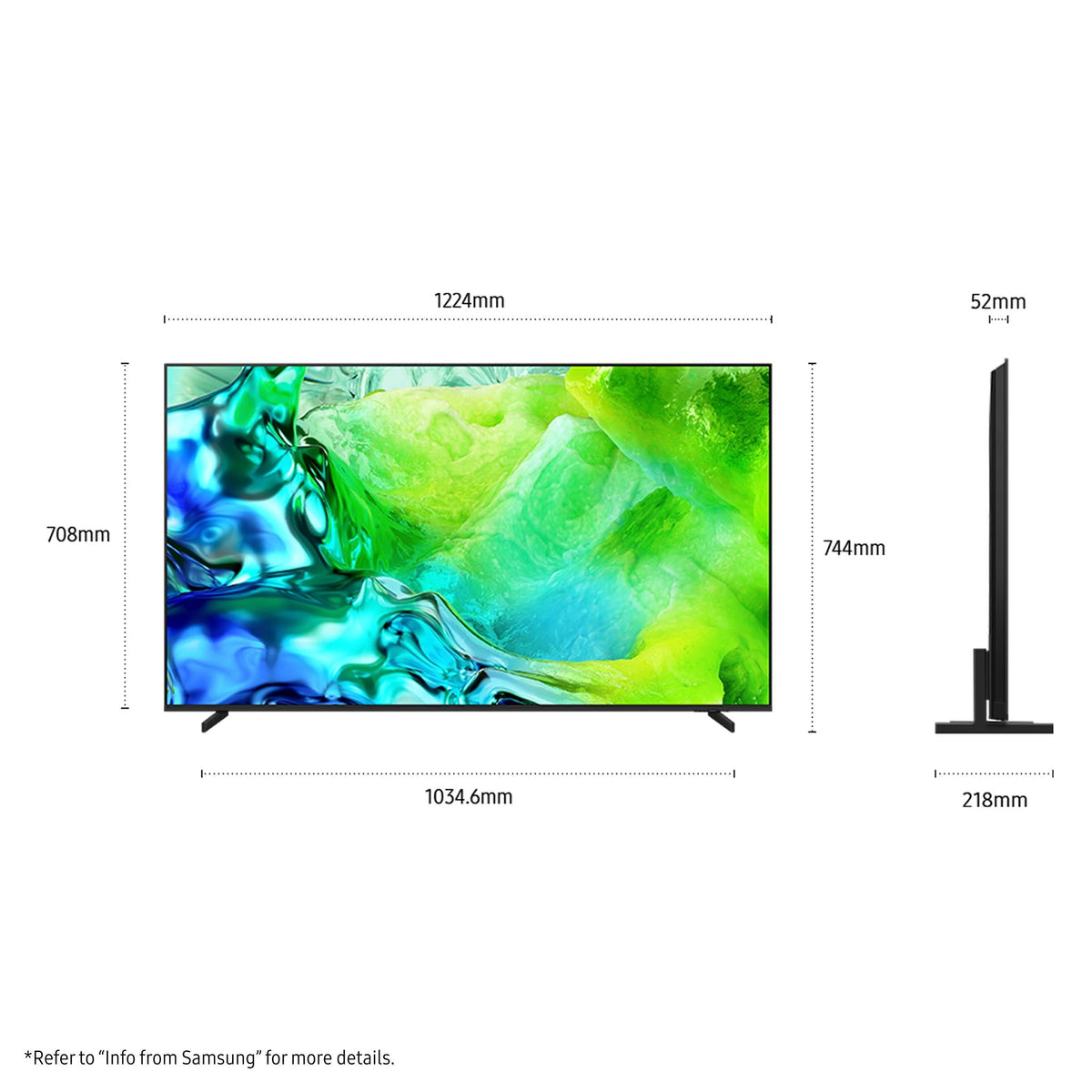 Samsung 55" QN80H NEO QLED 4K Mini LED Smart AI TV 2026 — view 2