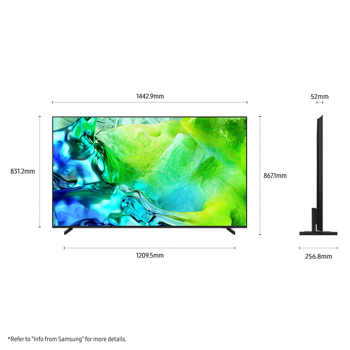 Samsung 65" QN80H NEO QLED 4K Mini LED Smart AI TV 2026 — view 2