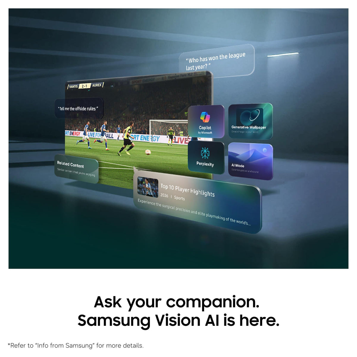 Samsung 65" QN80H NEO QLED 4K Mini LED Smart AI TV 2026 — view 4