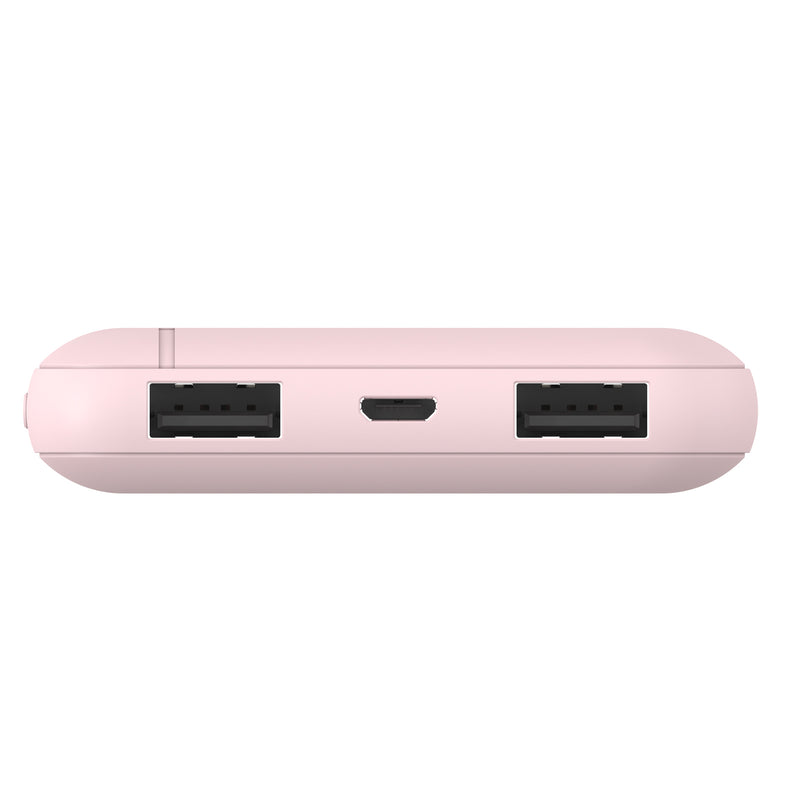 Mophie Powerstation Essential 10000mAH PD Powerbank - Pink, 2 USB-A, 1 USB-C 20W PD Output