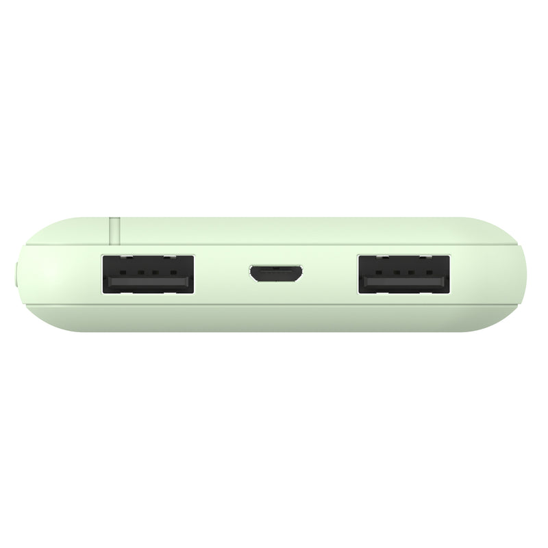 Mophie Powerstation Essential 10000mAH PD Powerbank - Green, 2 USB-A, 1 USB-C 20W PD Output