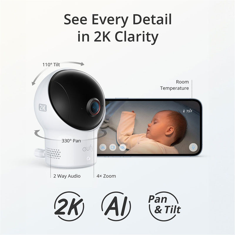 Eufy Baby 2K Smart Wi-Fi Baby Monitor