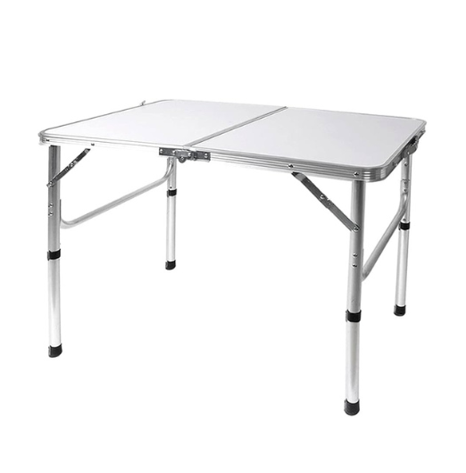 Costcom Folding Camp Table Small, with Adjustable Height Legs (90CM)