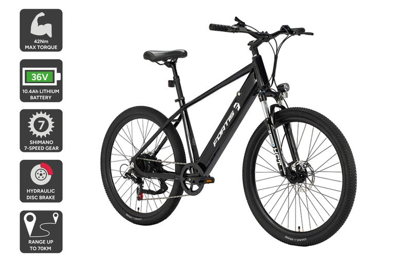 Fortis 27.5“ 36V 10Ah Hybrid Pro Shimano Commuter Electric Mountain Bike