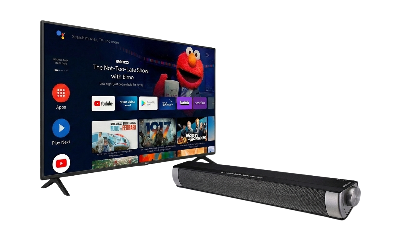 45 inch Smart TV + Sound Bar
