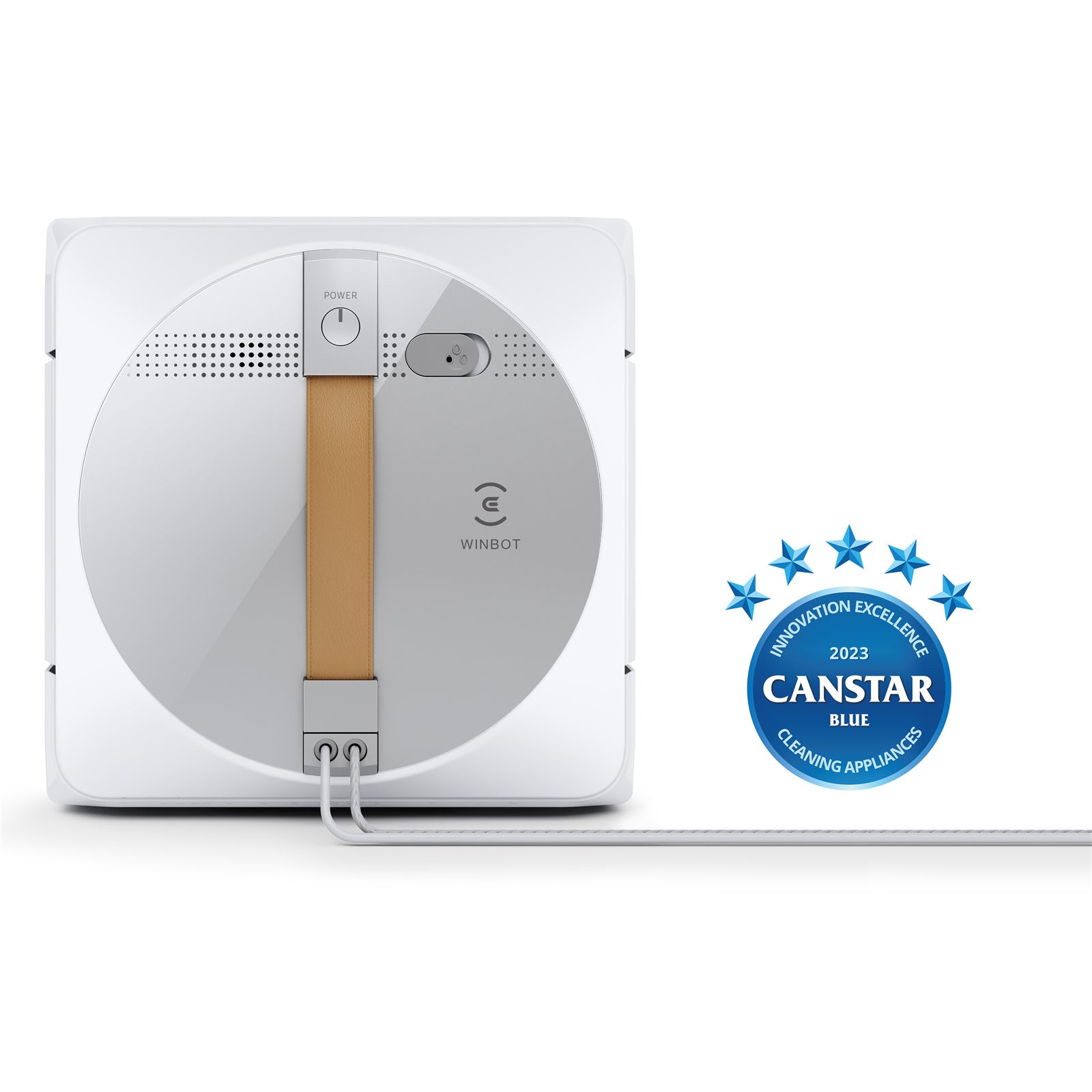 EcoVacs Winbot W1 Pro Smart Window Cleaning Robot 2800Pa Power, Edge Detection technology Win-Slam 3.0 Path Planning