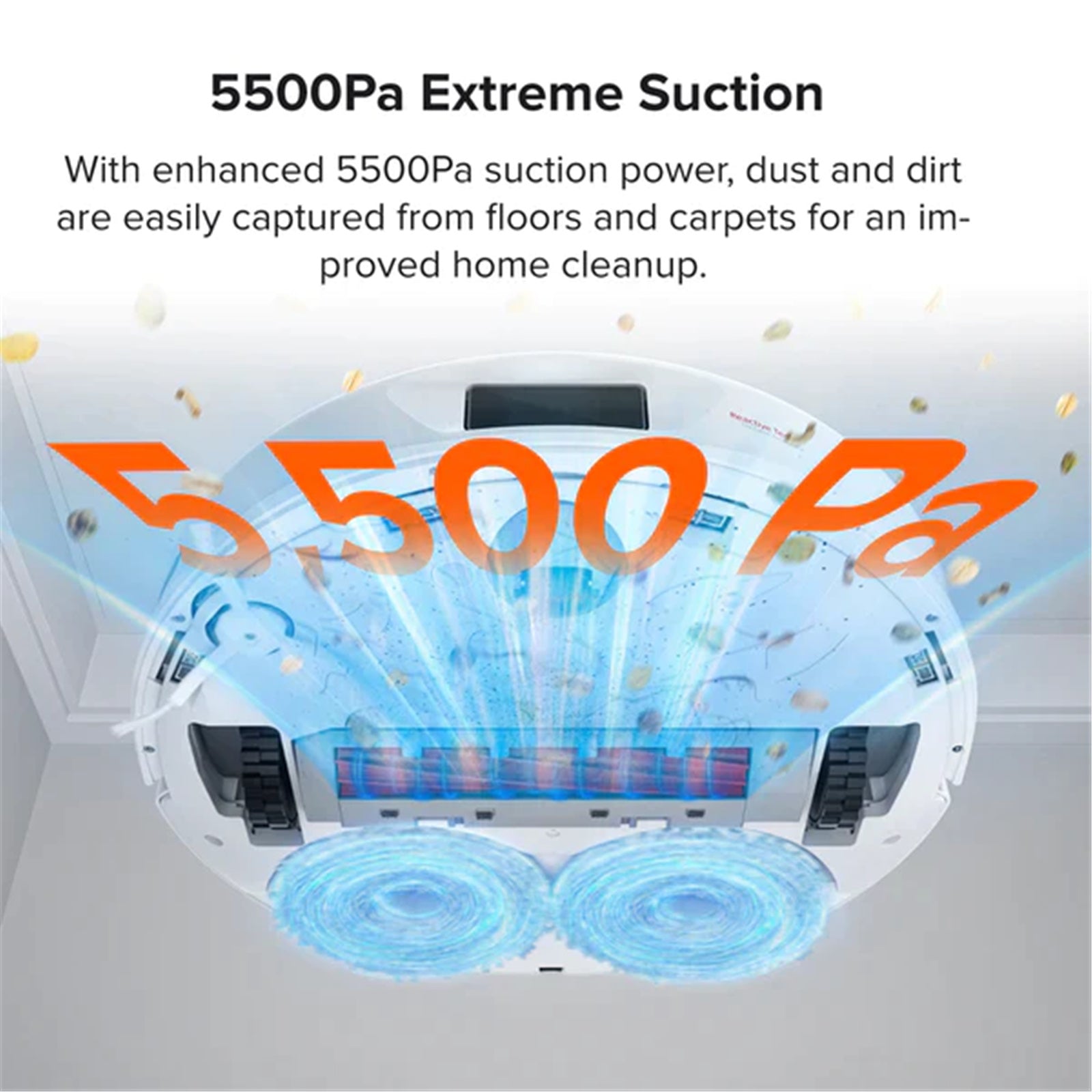 Roborock Q Revo White Vacuum Cleaner with Multifunction Dock 2 in 1 Sweeping and Mopping 5500Pa Suction, Obstacle Avoidance - Layaway AU