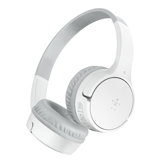 Belkin SoundForm Mini Wireless Headphones for Kids - White