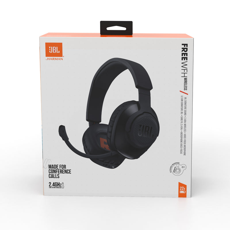 JBL Free WFH Wireless Over-Ear Headset - Black