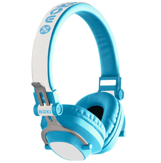 Moki Exo Wireless Bluetooth Headphones for Kids - Blue