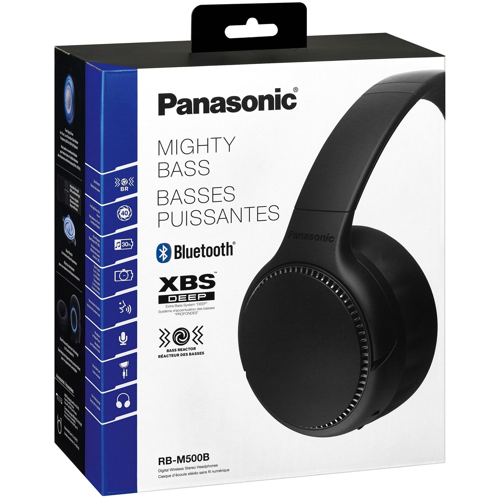 Panasonic RB-M500 Wireless Over-Ear Deep Bass Headphones