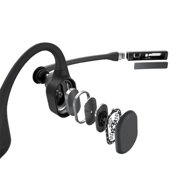 Shokz OpenComm UC Wireless Open-Ear Bone Conduction Stereo Business Headset - Black