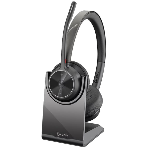 HP Poly Voyager 4320 Bluetooth On-Ear Headset with Stand - UC Certified