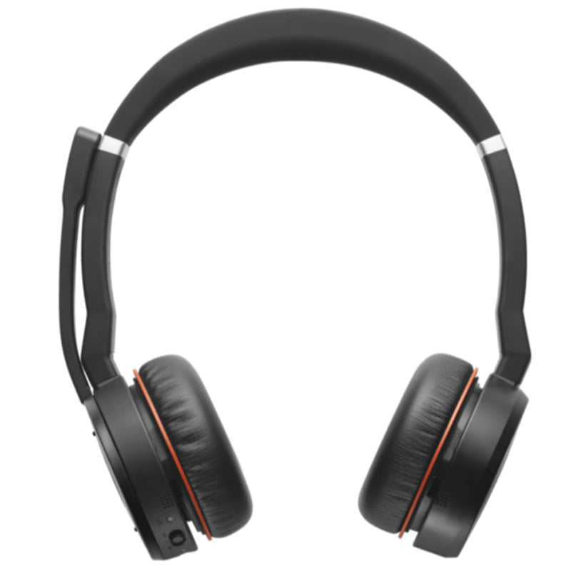 Jabra Evolve 75 SE Bluetooth On-Ear Active Noise Cancelling Headset with Charging Stand - UC Certified