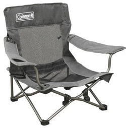 Coleman Quad Deluxe Mesh Event Chair, Grey