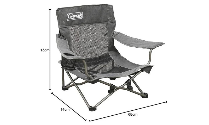 Coleman Quad Deluxe Mesh Event Chair, Grey