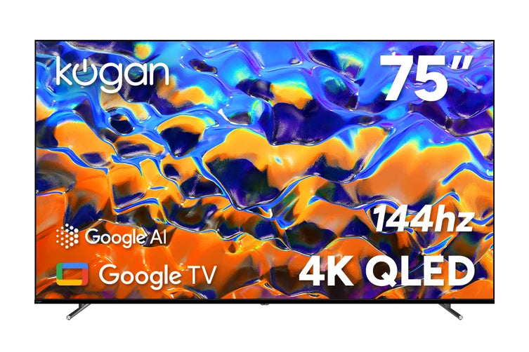 Kogan 75" QLED 4K 144Hz Smart AI Google TV - Q98G