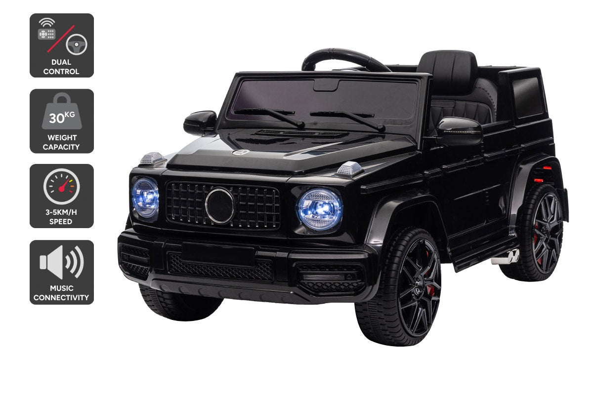Kids Mercedes AMG G63 Inspired Electric Ride-On Car (Black)