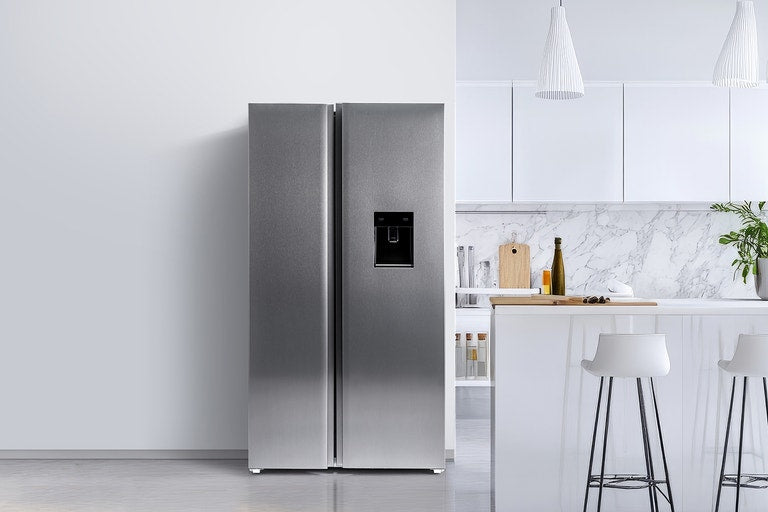 Kogan 631L Side by Side Fridge with Water Dispenser (Stainless Steel)