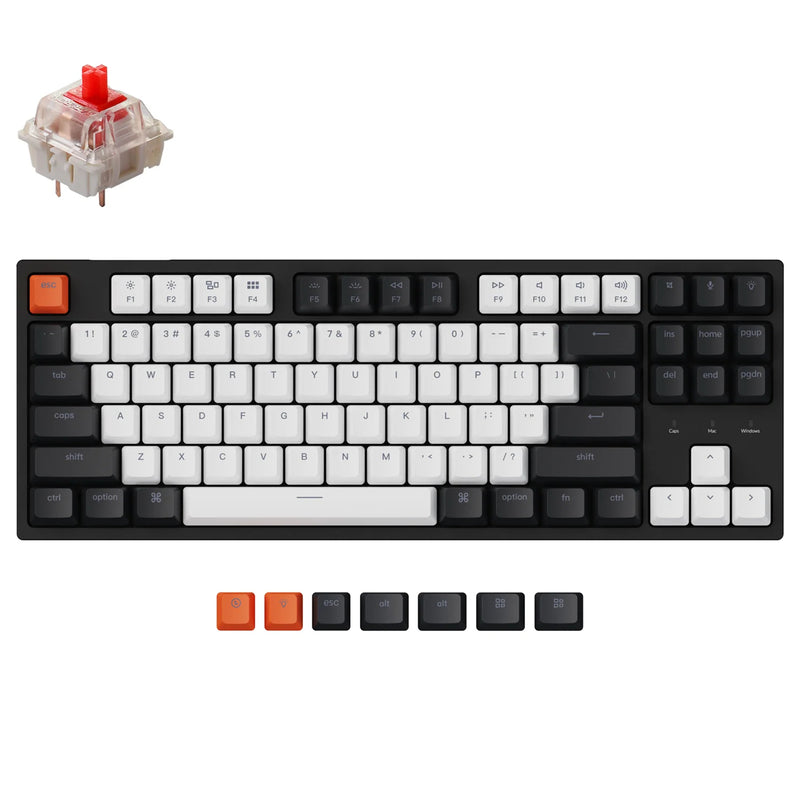 Keychron C1 80% TKL Mechanical Wired Keyboard - RGB Backlight