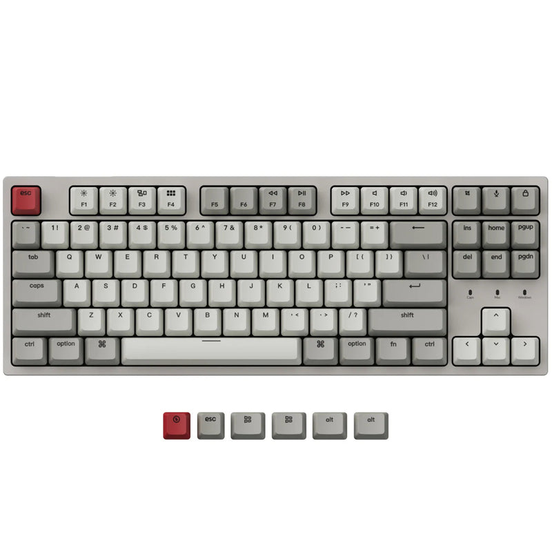 Keychron C1 80% TKL Wired Mechanical Keyboard - Retro Colour