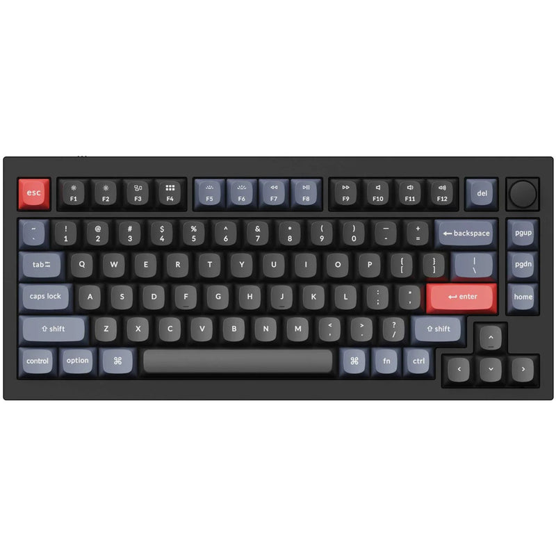 Keychron Q1 75% Wired Mechanical Keyboard - RGB - Carbon Black