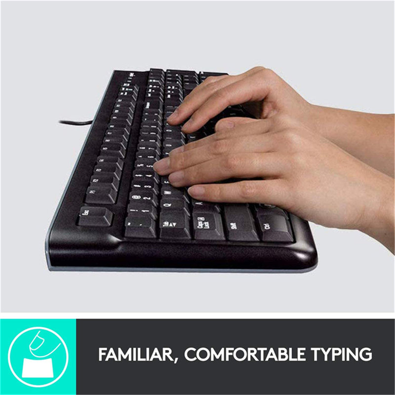 Logitech MK120 Desktop Corded Keyboard & Mouse Combo