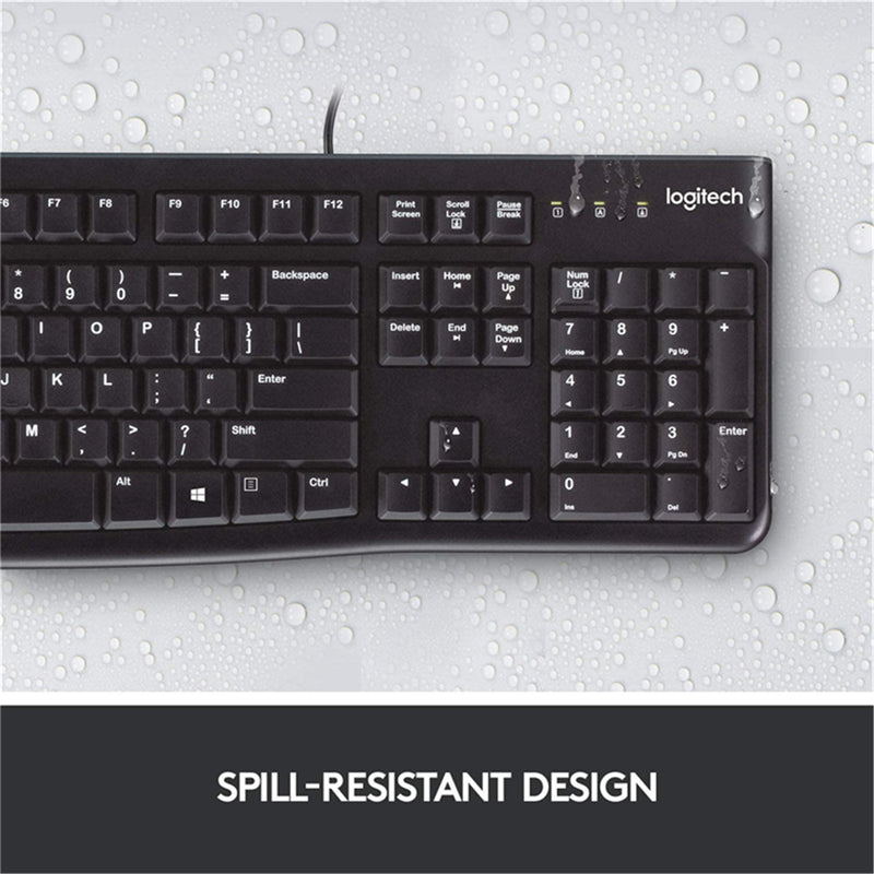 Logitech MK120 Desktop Corded Keyboard & Mouse Combo