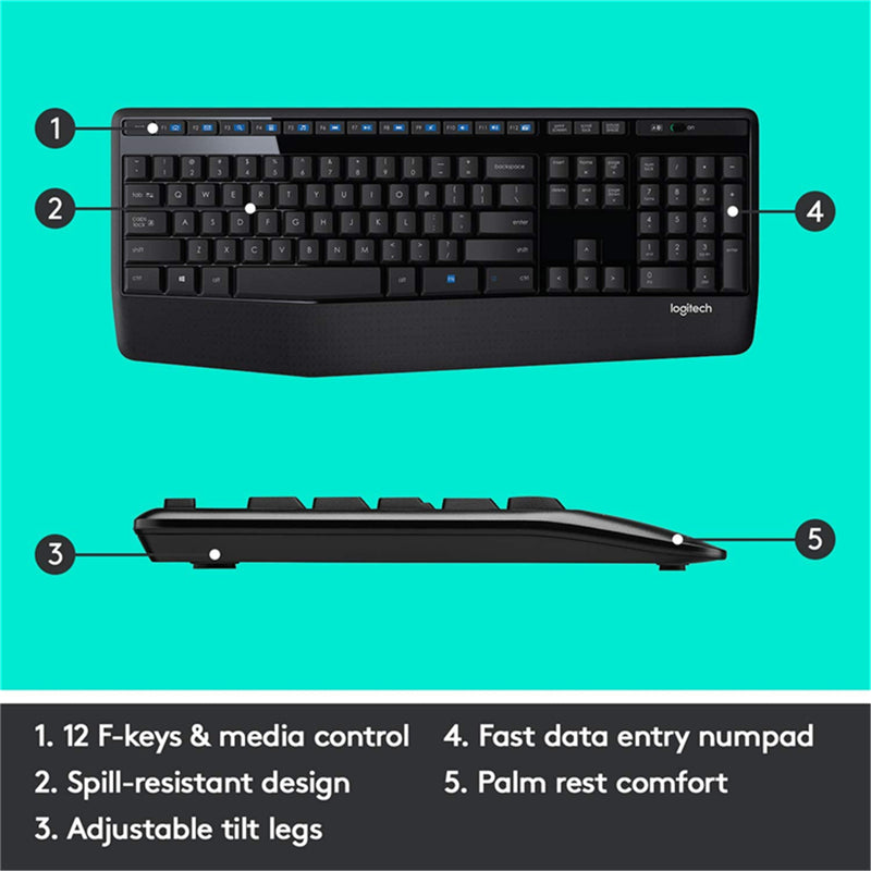 Logitech MK345 Wireless Desktop Keyboard & Mouse Combo